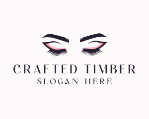 Cosmetic Eyelashes Beauty logo design