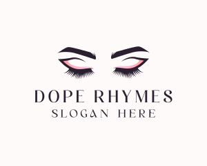 Cosmetic Eyelashes Beauty logo design