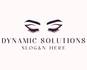 Cosmetic Eyelashes Beauty logo design