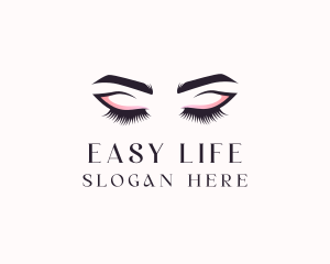 Cosmetic Eyelashes Beauty logo design