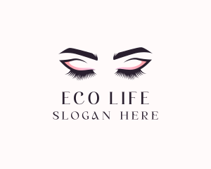 Cosmetic Eyelashes Beauty logo design