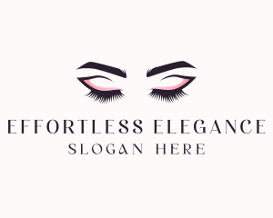 Cosmetic Eyelashes Beauty logo design