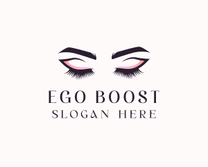 Cosmetic Eyelashes Beauty logo design