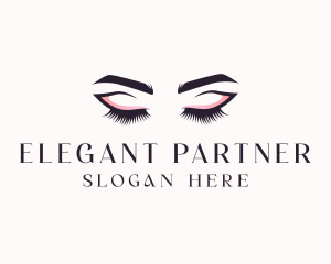 Cosmetic Eyelashes Beauty logo design