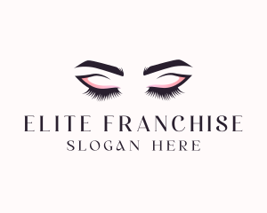 Cosmetic Eyelashes Beauty logo design