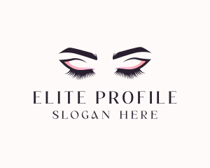 Cosmetic Eyelashes Beauty logo design