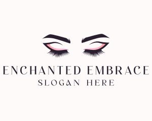 Cosmetic Eyelashes Beauty logo design