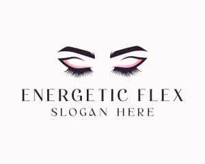 Cosmetic Eyelashes Beauty logo design