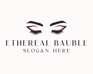 Cosmetic Eyelashes Beauty logo design