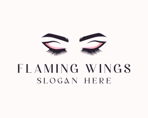 Cosmetic Eyelashes Beauty logo design