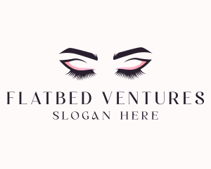 Cosmetic Eyelashes Beauty logo design