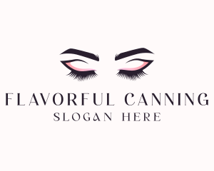 Cosmetic Eyelashes Beauty logo design