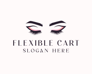 Cosmetic Eyelashes Beauty logo design