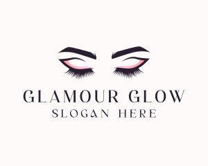 Cosmetic Eyelashes Beauty logo design