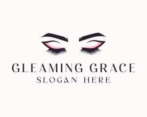 Cosmetic Eyelashes Beauty logo design