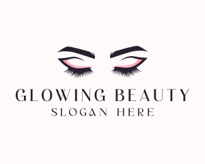 Cosmetic Eyelashes Beauty logo design