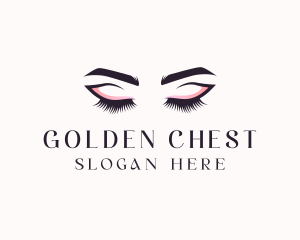 Cosmetic Eyelashes Beauty logo design