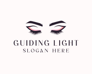 Cosmetic Eyelashes Beauty logo design