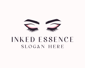 Cosmetic Eyelashes Beauty logo design