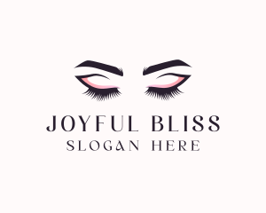 Cosmetic Eyelashes Beauty logo design