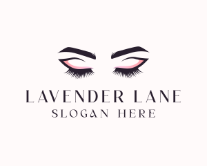 Cosmetic Eyelashes Beauty logo design