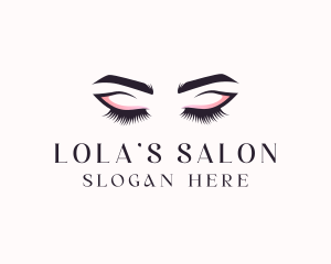 Cosmetic Eyelashes Beauty logo design