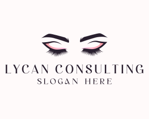 Cosmetic Eyelashes Beauty logo design