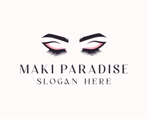 Cosmetic Eyelashes Beauty logo design