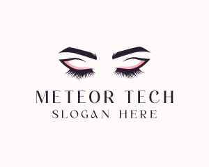 Cosmetic Eyelashes Beauty logo design