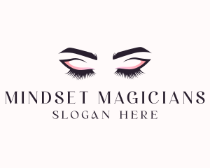 Cosmetic Eyelashes Beauty logo design