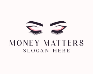 Cosmetic Eyelashes Beauty logo design