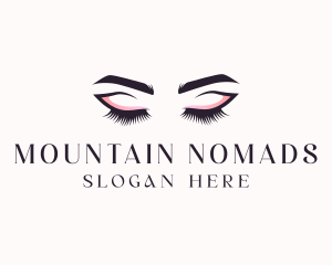 Cosmetic Eyelashes Beauty logo design