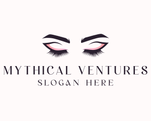 Cosmetic Eyelashes Beauty logo design