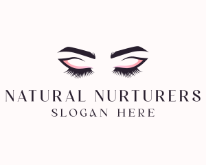 Cosmetic Eyelashes Beauty logo design