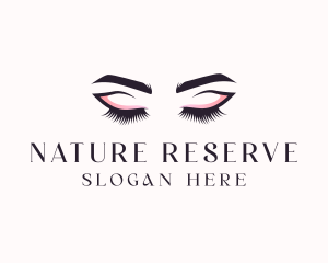 Cosmetic Eyelashes Beauty logo design