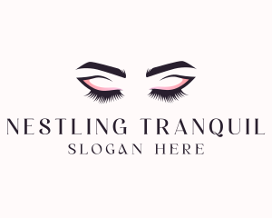 Cosmetic Eyelashes Beauty logo design