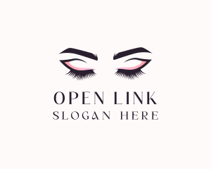 Cosmetic Eyelashes Beauty logo design