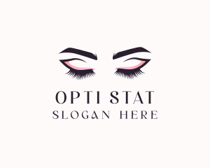 Cosmetic Eyelashes Beauty logo design