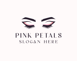 Cosmetic Eyelashes Beauty logo design