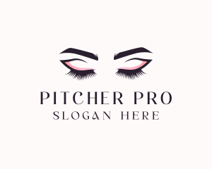 Cosmetic Eyelashes Beauty logo design