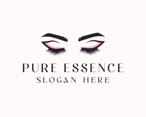 Cosmetic Eyelashes Beauty logo design