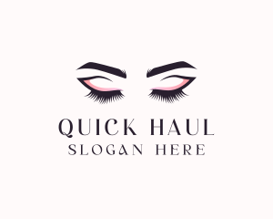 Cosmetic Eyelashes Beauty logo design