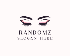 Cosmetic Eyelashes Beauty logo design