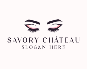 Cosmetic Eyelashes Beauty logo design