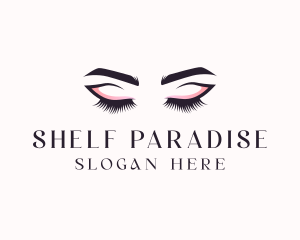 Cosmetic Eyelashes Beauty logo design