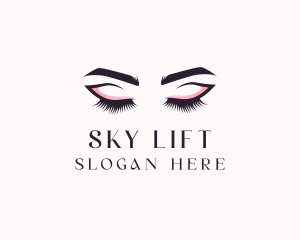 Cosmetic Eyelashes Beauty logo design