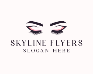 Cosmetic Eyelashes Beauty logo design