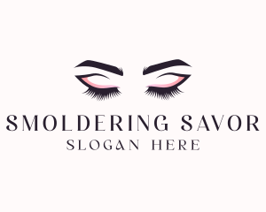 Cosmetic Eyelashes Beauty logo design