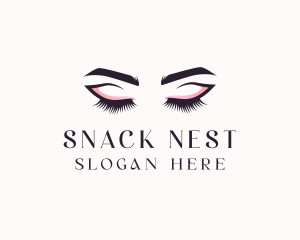 Cosmetic Eyelashes Beauty logo design