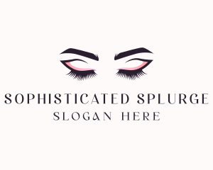 Cosmetic Eyelashes Beauty logo design